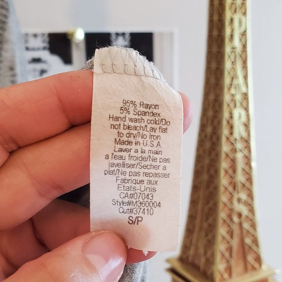 h.i.p. Gray Dolman Sleeve Shirt w/Dotted Detailing - Picture 7 of 7